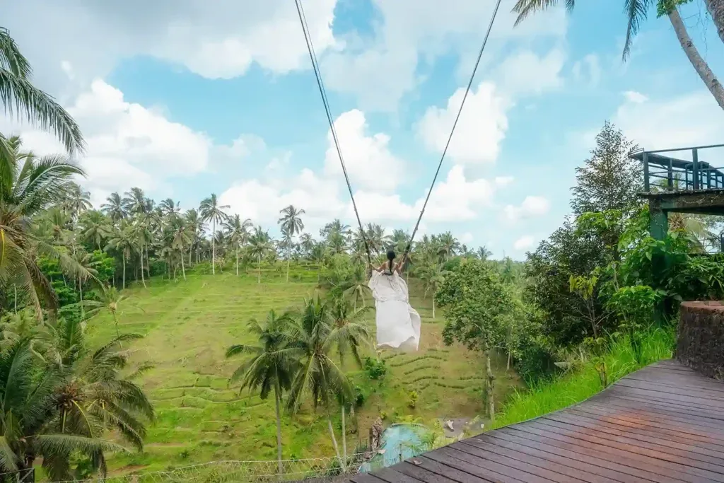 Terasering hijau di Tegalalang